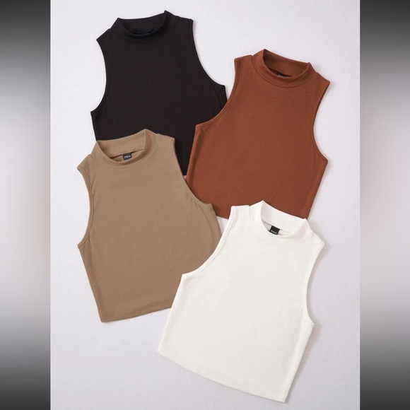 Muscle Tee Crop Top LOT 4 - Picture 1 of 8